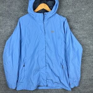 Helly Hansen Seven J Rain Jacket Womens XXL Pastel Blue HellyTech